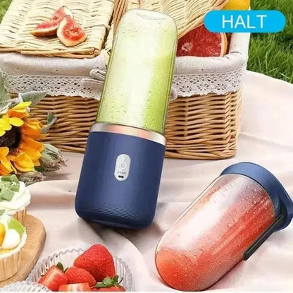 Rechargable Blue Juicer Blender for Home &amp; Travel