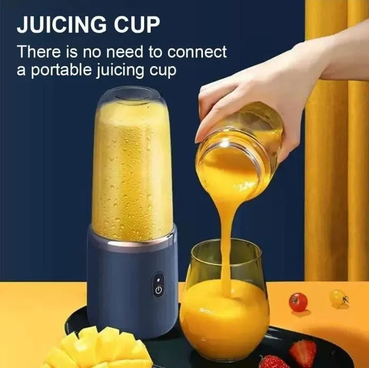 Rechargable Blue Juicer Blender for Home &amp; Travel